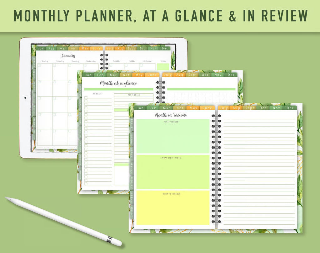 Digital Planner Goodnotes - Green