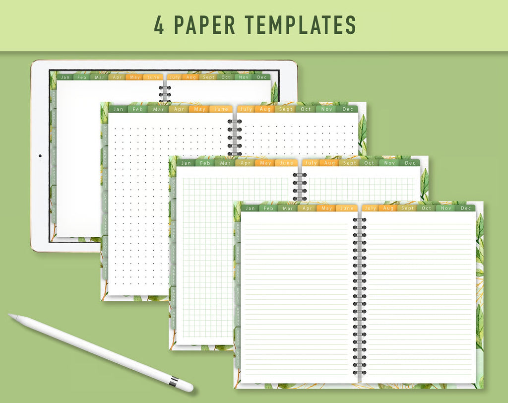 Digital Planner Goodnotes - Green