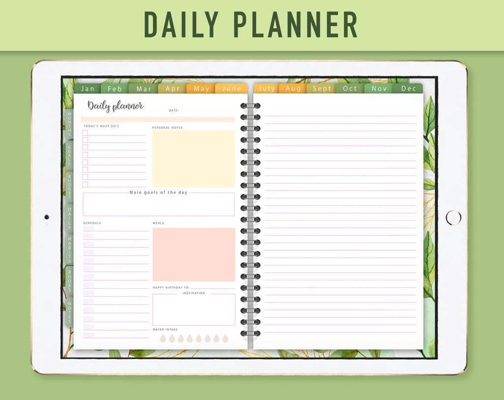Digital Planner Goodnotes - Green