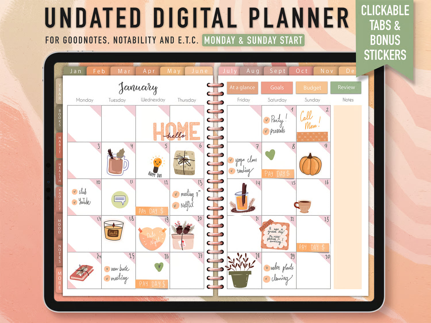 Goodnotes Digital Planner Template