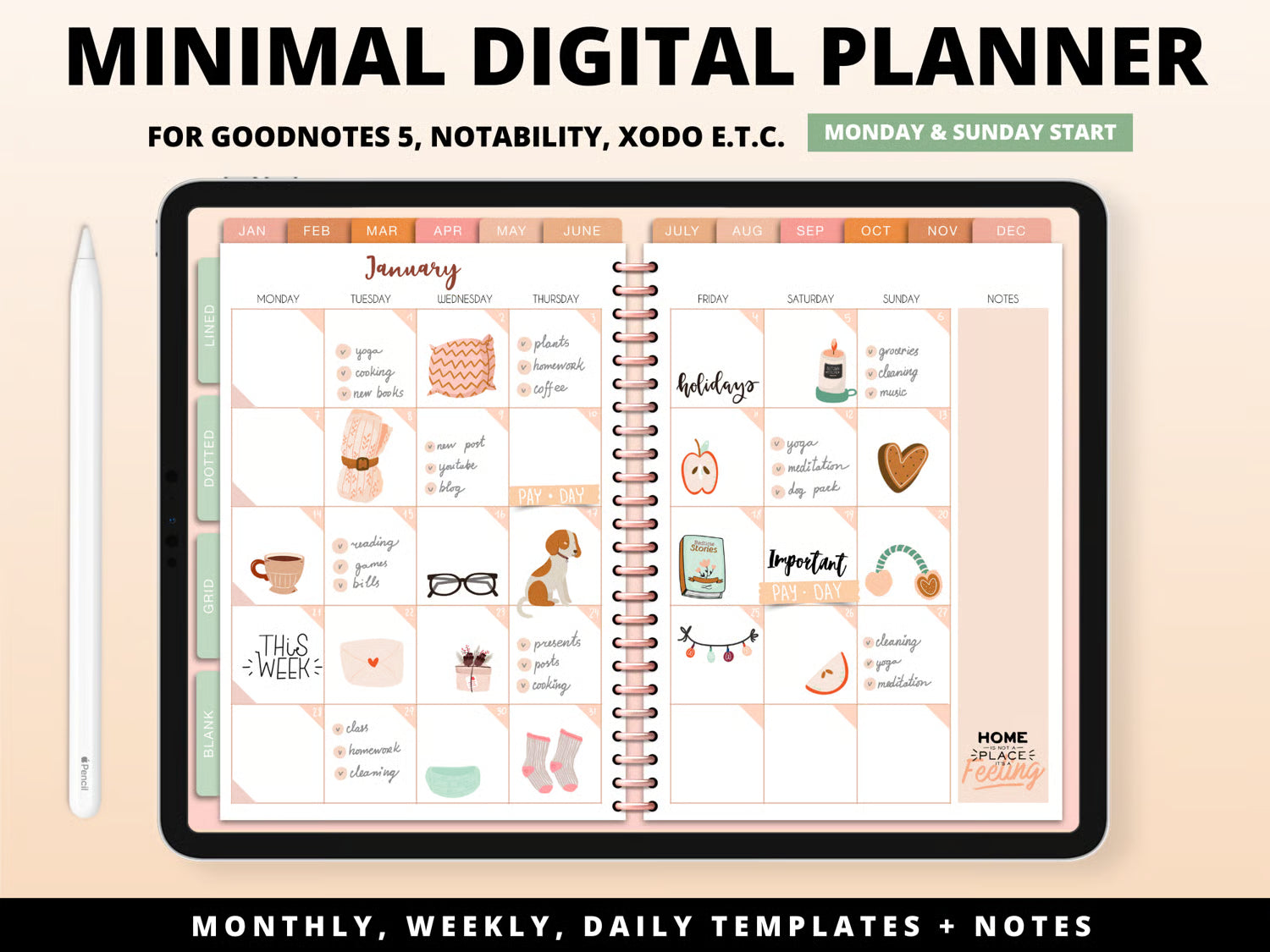 Digital Planner Undated